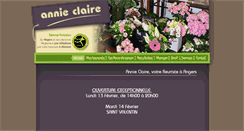 Desktop Screenshot of annieclaire-fleuriste-angers.com